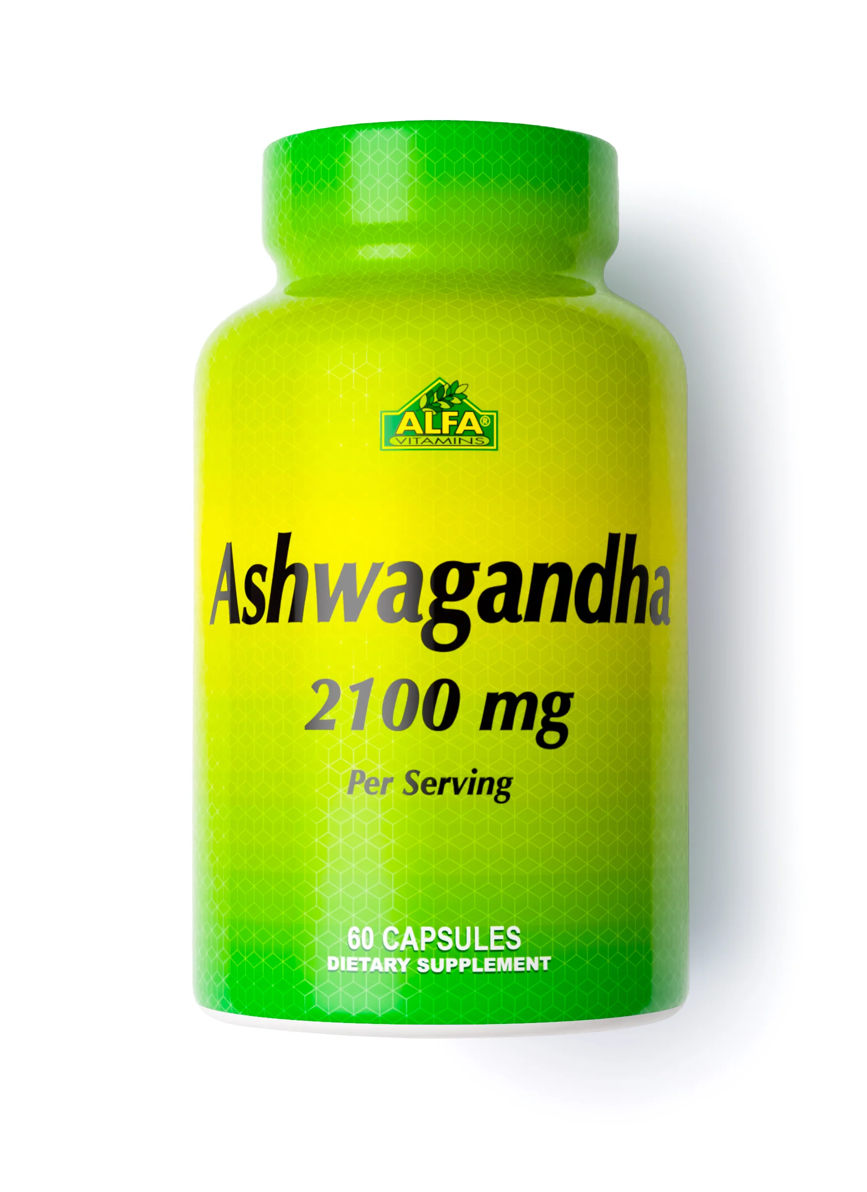 Ashwagandha_2100_mg_Alfa ASHWAGANDHA 2100MG x60 Caps - ALFA Vitamins - Imagen 1