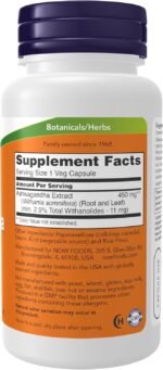 Ashwagandha 450 mg - 90 Cápsulas - NOW - Imagen 2