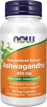 Ashwagandha 450 mg - 90 Cápsulas - NOW