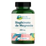 Bisglicinato de Magnesio 400 mg - 90 Cápsulas - Naturally International