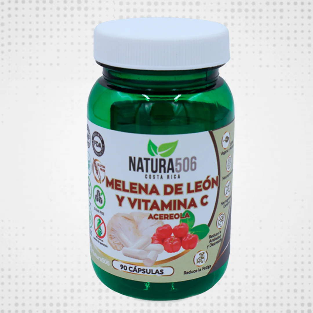 Melena de Leon_Natura506 Melena de León y Vitamina C - 90 Cápsulas - Natura506 - Imagen 1