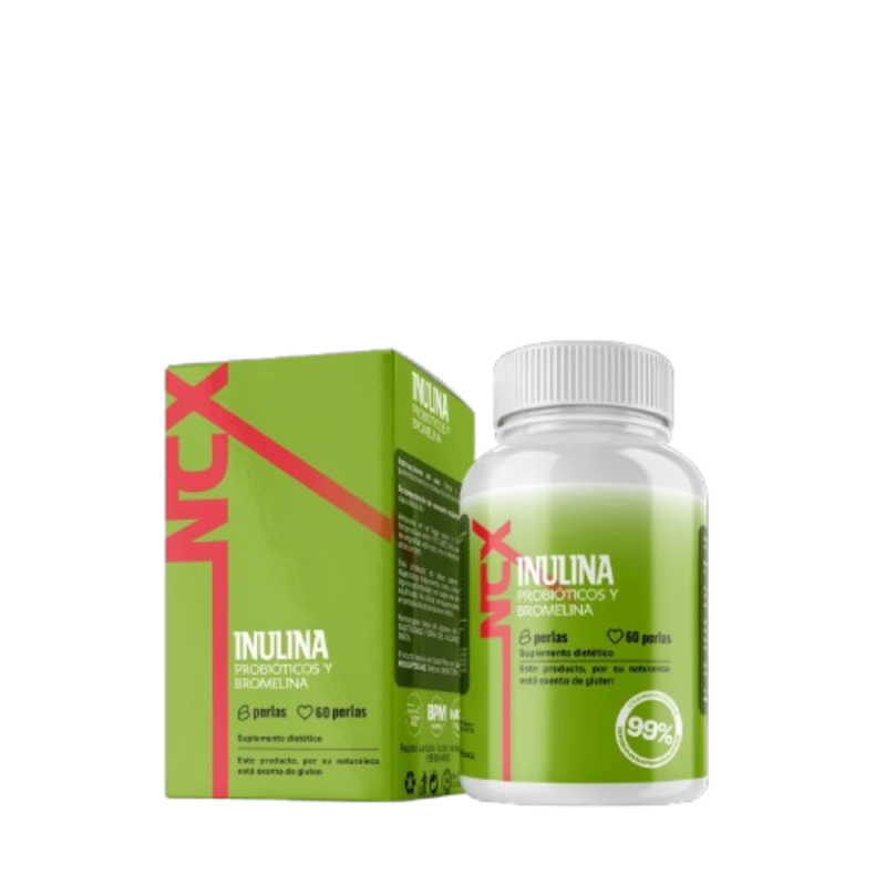 ncx-inulina-60-perlas Inulina, Probióticos y Bromelina - 60 Cápsulas Blandas | NCX - Imagen 1